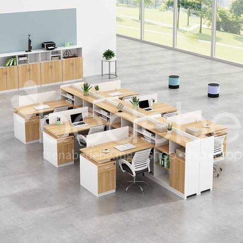 Wkn 06c26 Modern Minimalist Office Furniture Screen Deck Staff Desk And Chair Combination 46 People Financial Work Station Computer Wkn 06c26 Modern Minimalist Office, Minimalist Office Desk Design